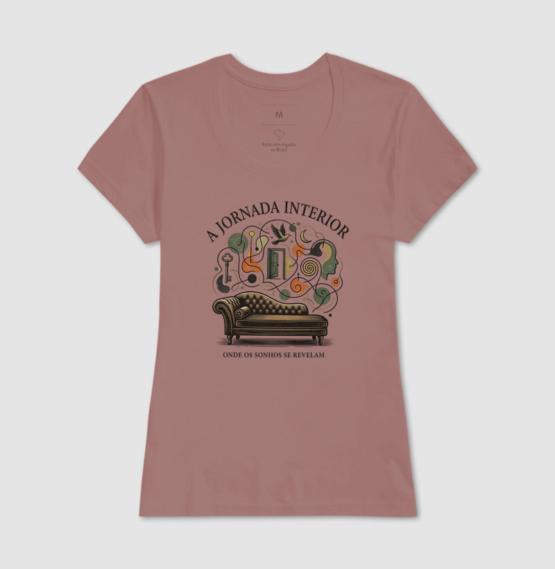 Camiseta Psicanálise - A Jornada Interior (Onde os Sonhos se Revelam) | Poética
