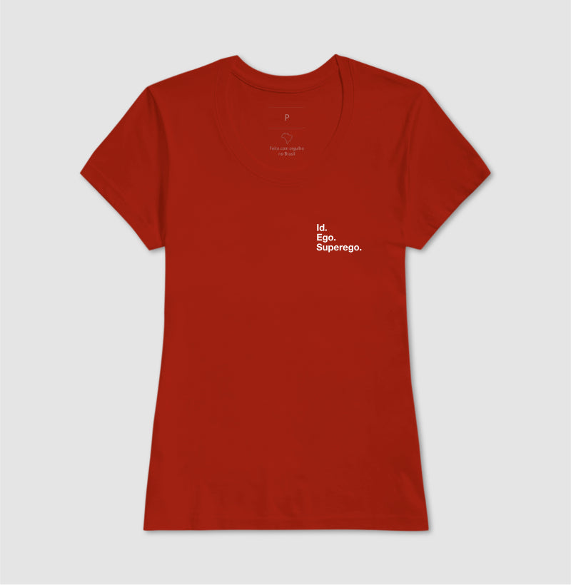 Camiseta Psicanálise Freud - Id. Ego. Superego. (Segunda Tópica) | Minimalista