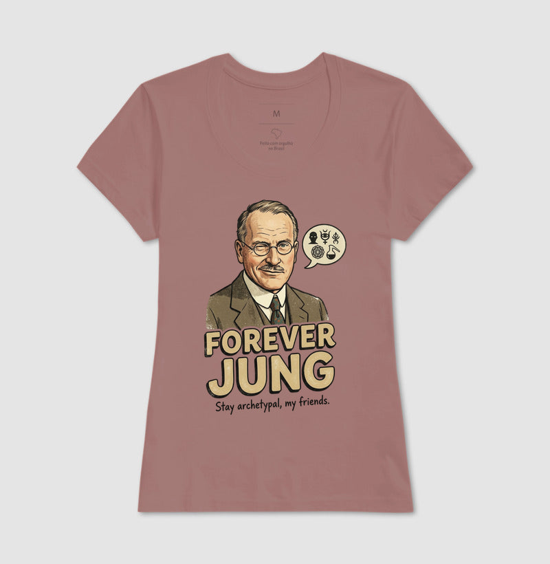 Camiseta Psicanalítica Carl Jung - Forever Jung (Archetypal) | Pop Art Vintage