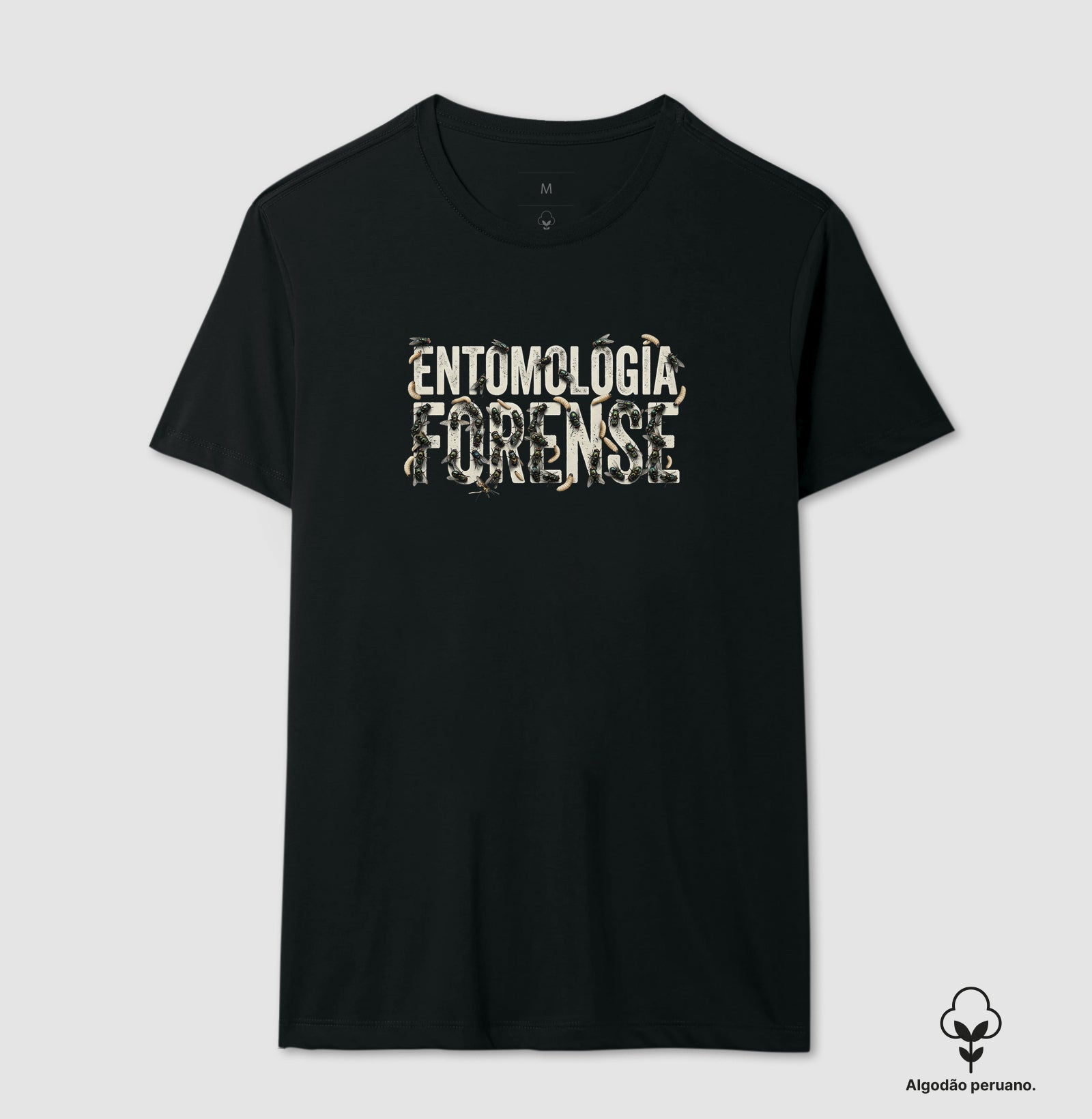 Camiseta Algodão Peruano Entomologia Forense | As Testemunhas