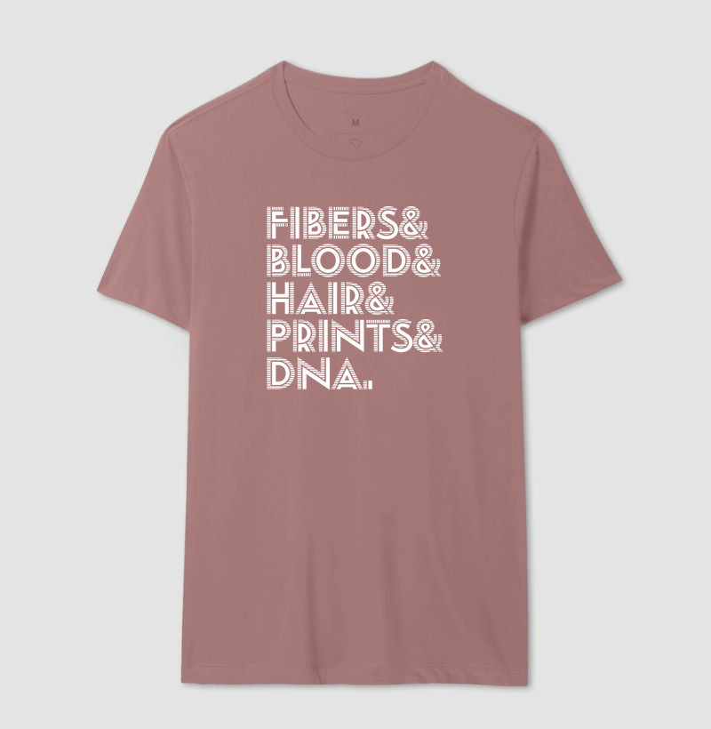 Camiseta "A Lista Forense" | Fibers & Blood & DNA