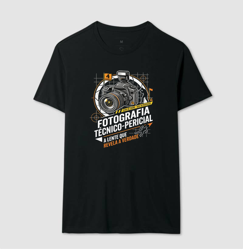 Camiseta Fotografia Técnico-Pericial | A Lente Que Revela a Verdade