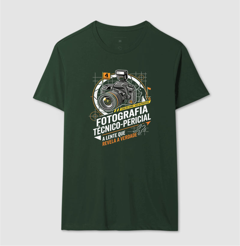 Camiseta Fotografia Técnico-Pericial | A Lente Que Revela a Verdade