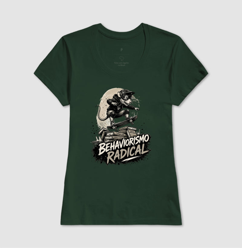 Camiseta Psicologia "Behaviorismo Radical" | Skate Rat & B.F. Skinner
