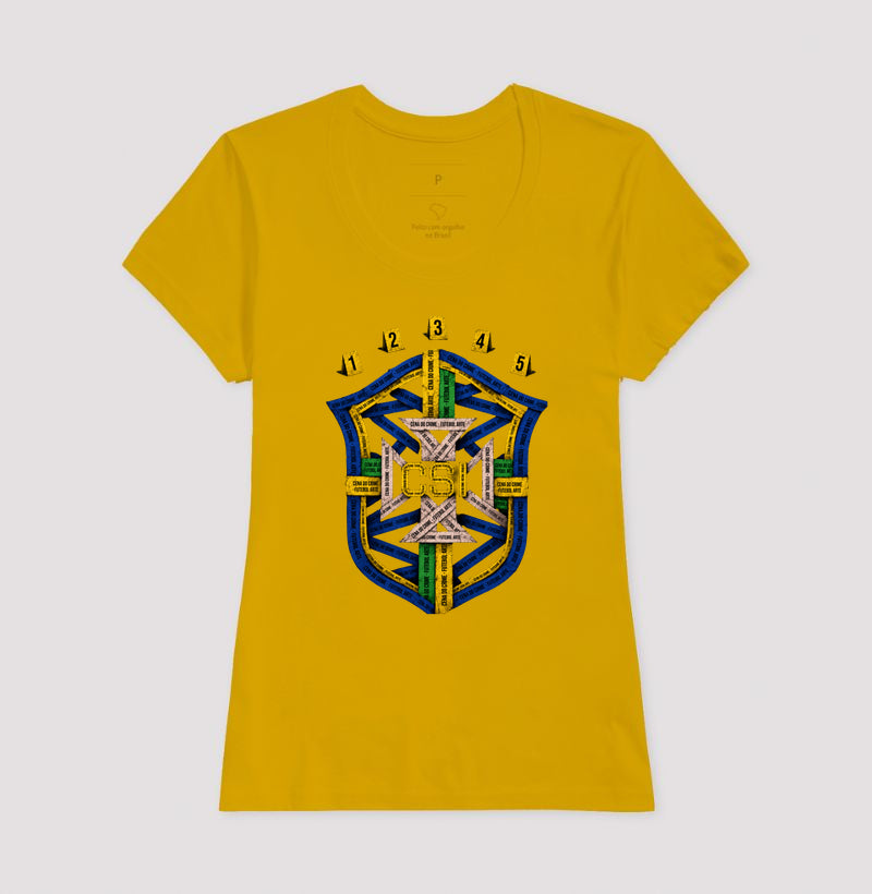 Camiseta Perícia na Copa "CSI Brasil" | O Escudo do Futebol Arte
