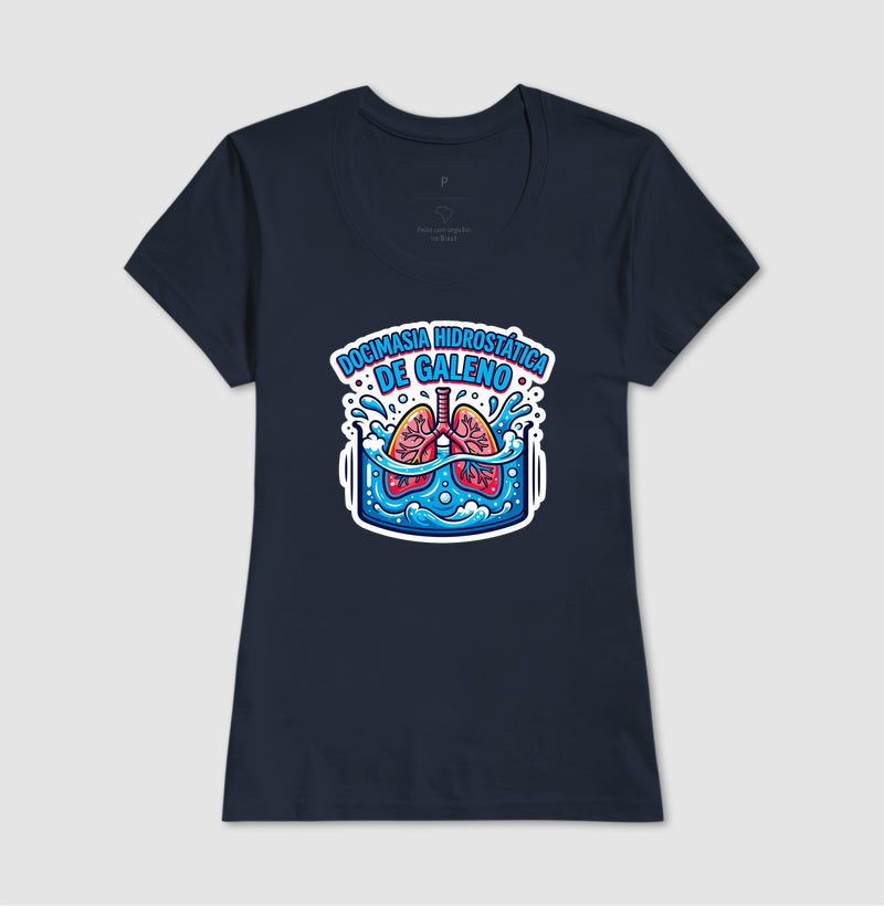 Camiseta Medicina Legal "Docimasia de Galeno" | O Teste do Primeiro Fôlego