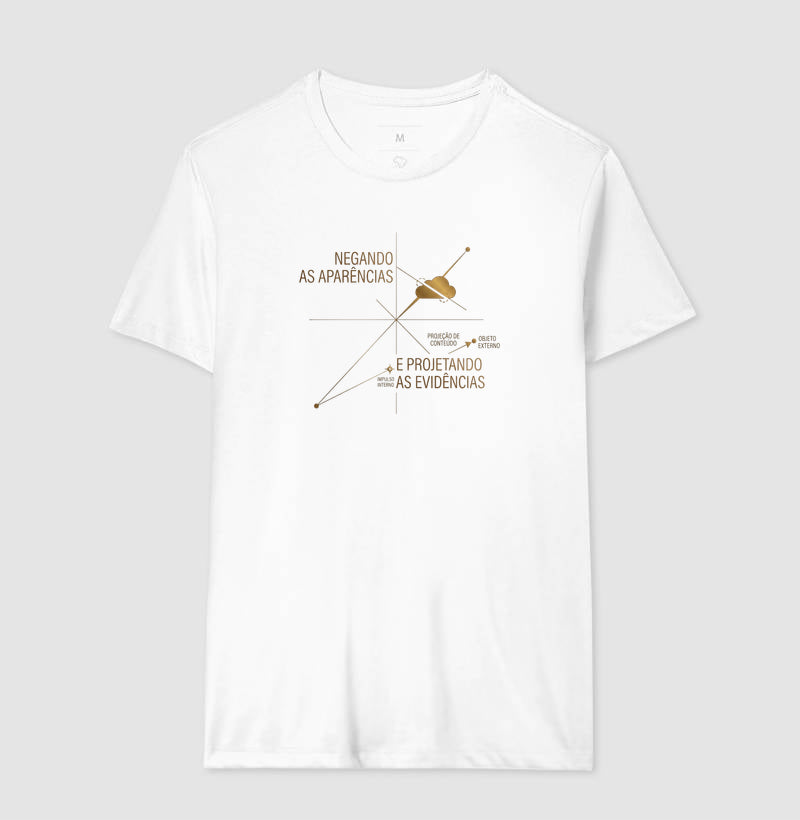 Camiseta Psicanálise Anna Freud - Mecanismos de Defesa (Negação e Projeção) | Diagrama Minimalista