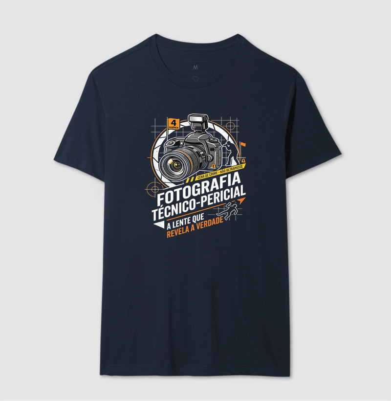 Camiseta Fotografia Técnico-Pericial | A Lente Que Revela a Verdade