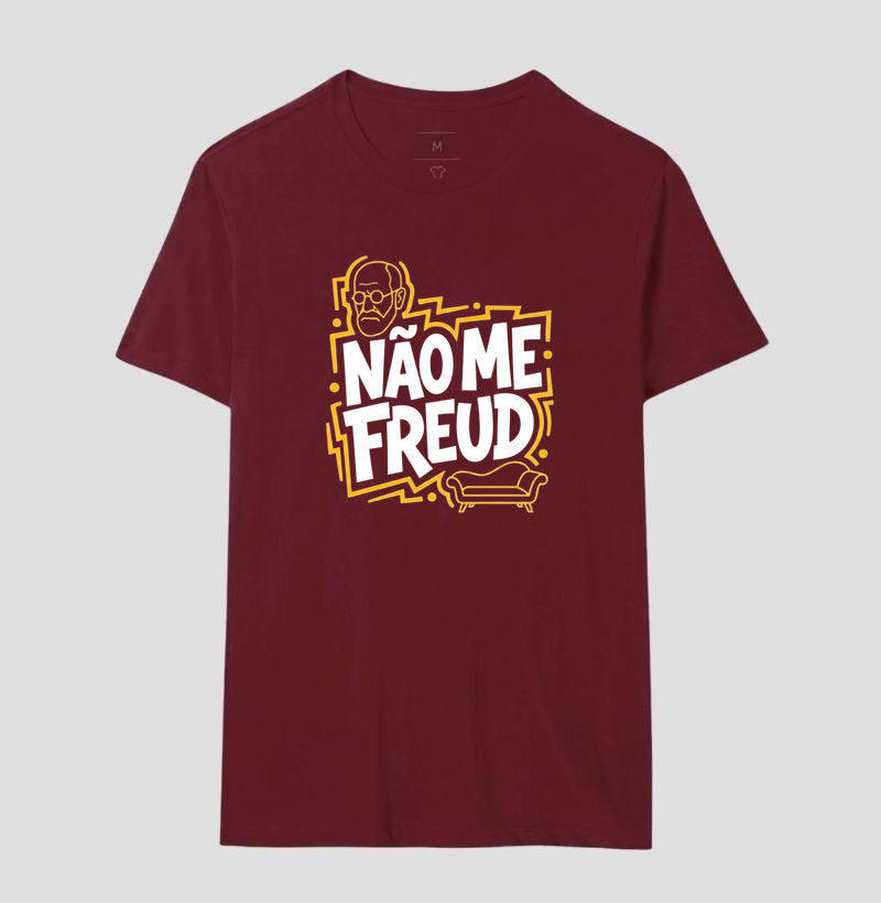 Camiseta "Não Me Freud" | Sigmund Freud & Humor Pop