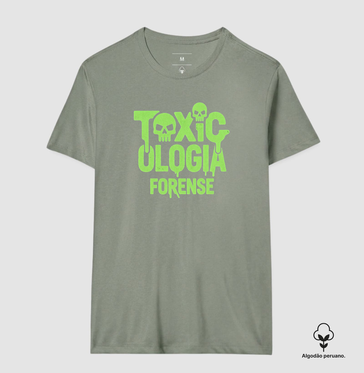 Camiseta Algodão Peruano Toxicologia Forense | O Veneno Está na Dose (Acid Style)