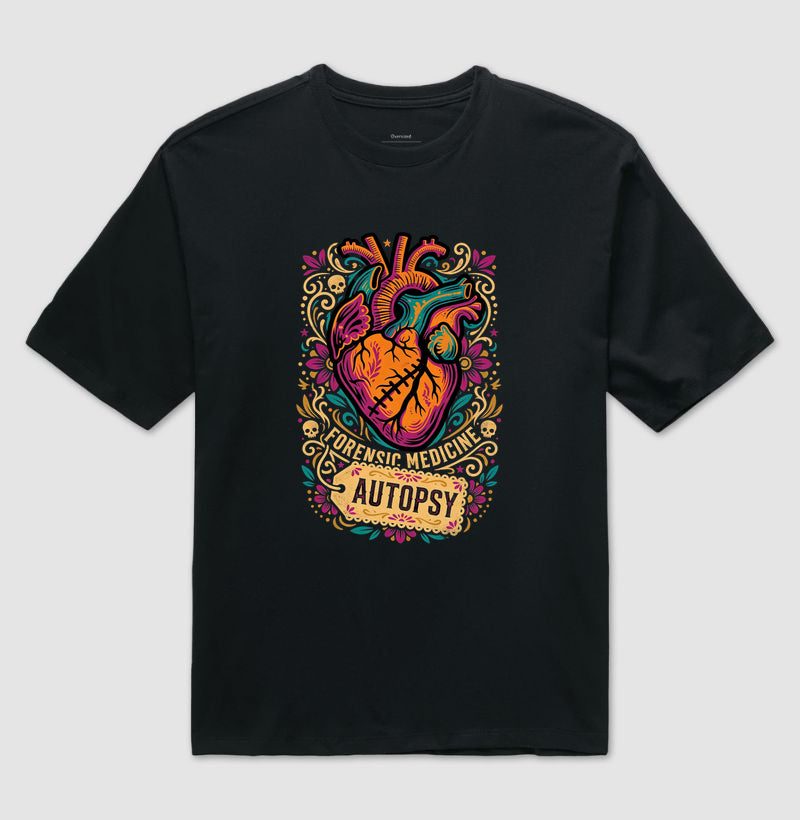 Camiseta Oversized Medicina Legal "Autopsy" | A Arte da Patologia Forense