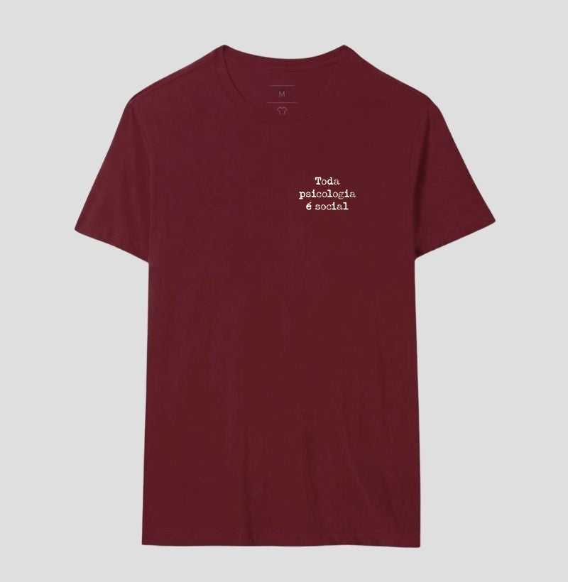 Camiseta Psicologia Sócio-Histórica Silvia Lane - Toda Psicologia é Social | Typewriter