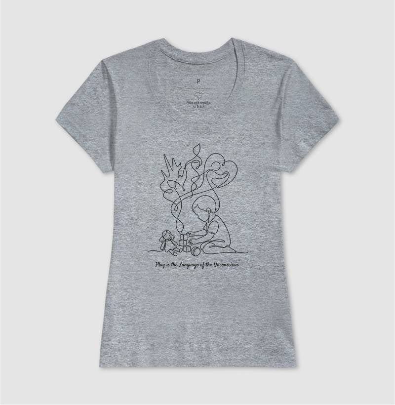 Camiseta Psicanálise Melanie Klein - A Linguagem do Brincar | Ilustração Contínua