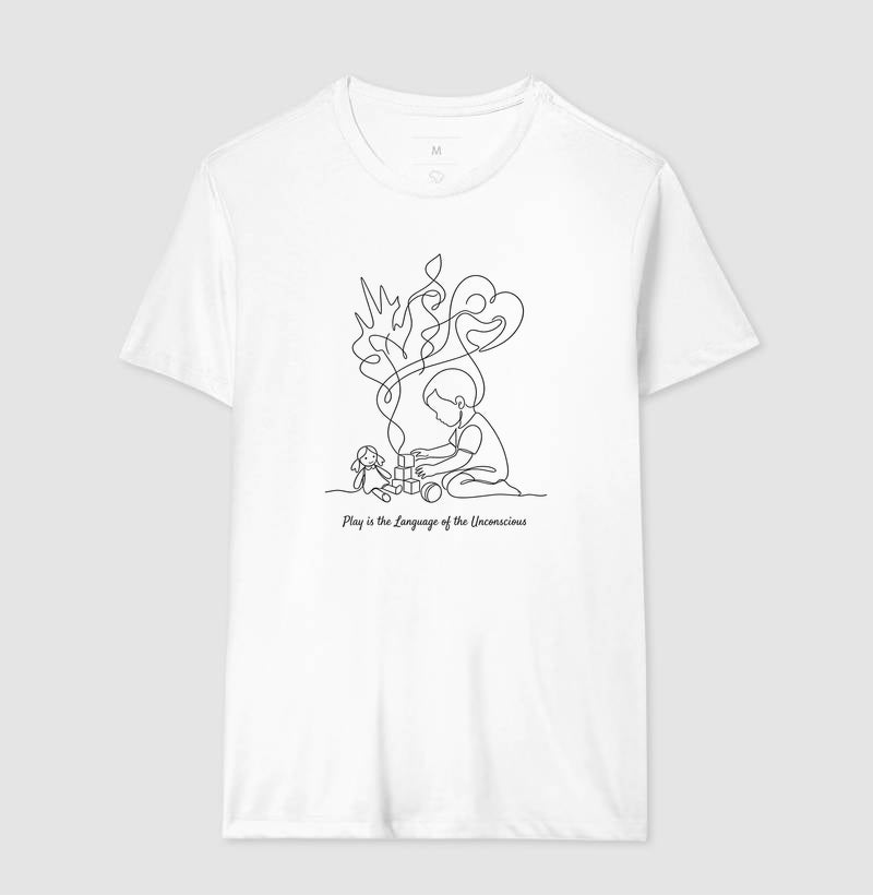 Camiseta Psicanálise Melanie Klein - A Linguagem do Brincar | Ilustração Contínua