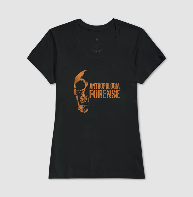 Camiseta Antropologia Forense | Os Ossos Revelam a História (Amber Style)