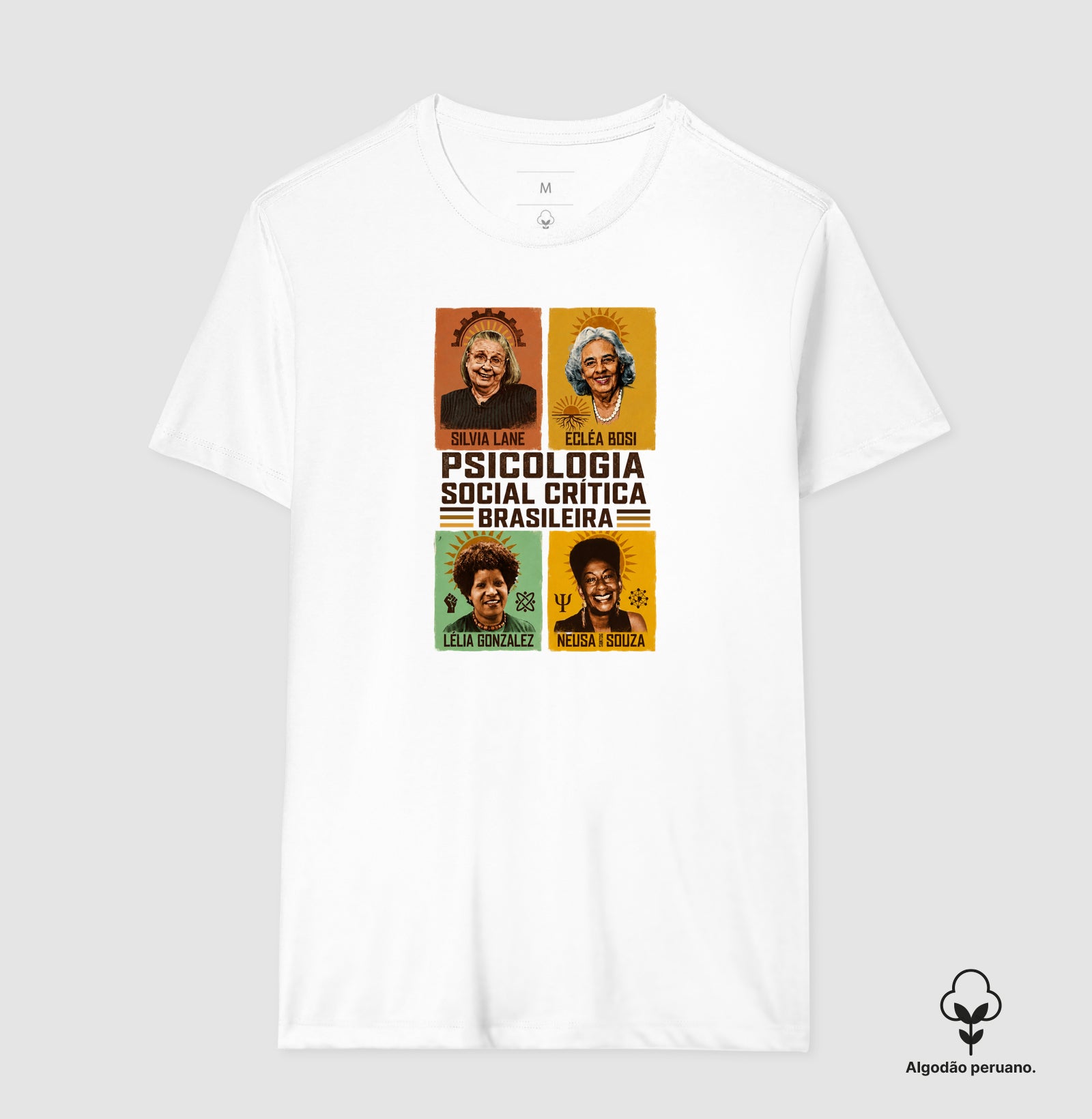 Camiseta Algodão Peruano "Psicologia Social Crítica Brasileira" | Legado, Luta e Resistência
