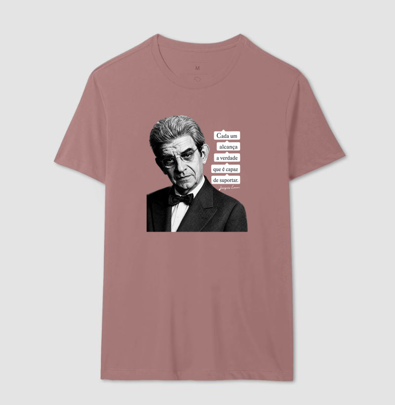 Camiseta Psicanálise Lacan | "Cada Um Alcança a Verdade que é Capaz de Suportar"