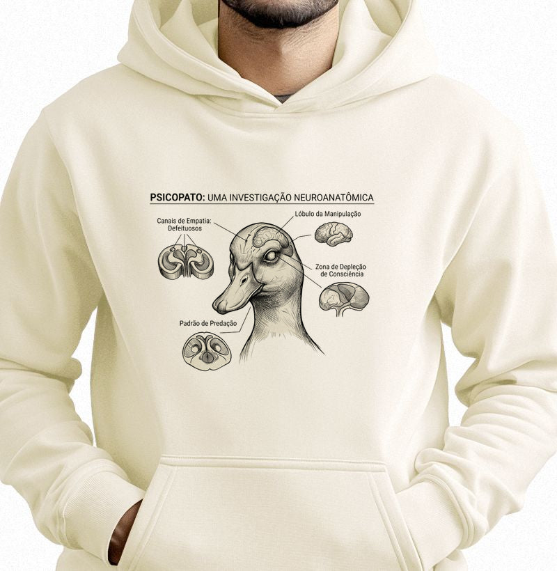 Hoddie Moletom Psicopatologia Forense - O Psicopato | Ilustração Neuroanatômica