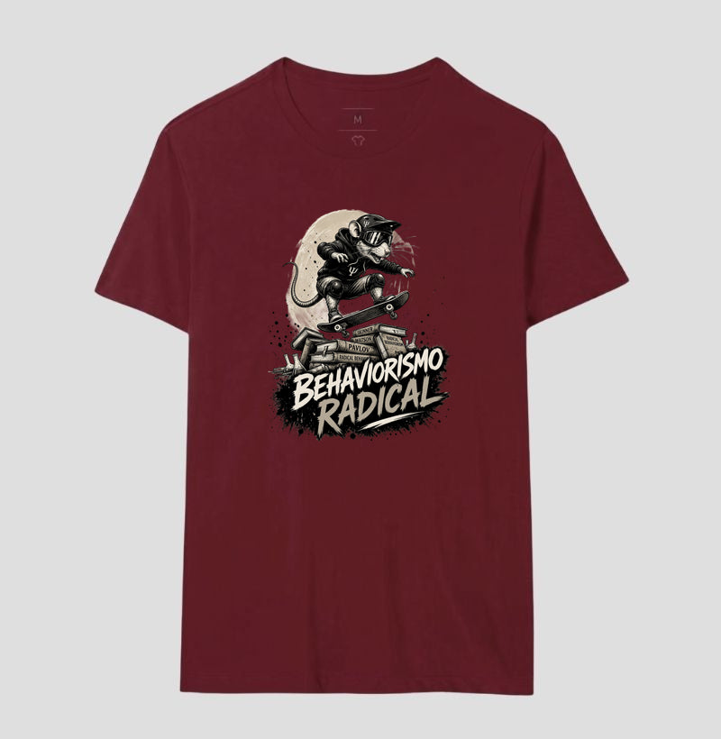 Camiseta Psicologia "Behaviorismo Radical" | Skate Rat & B.F. Skinner