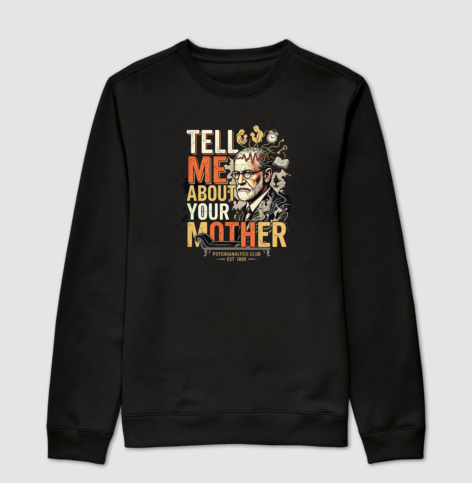 Suéter Moletom Psicanálise Freud - Tell Me About Your Mother | Vintage