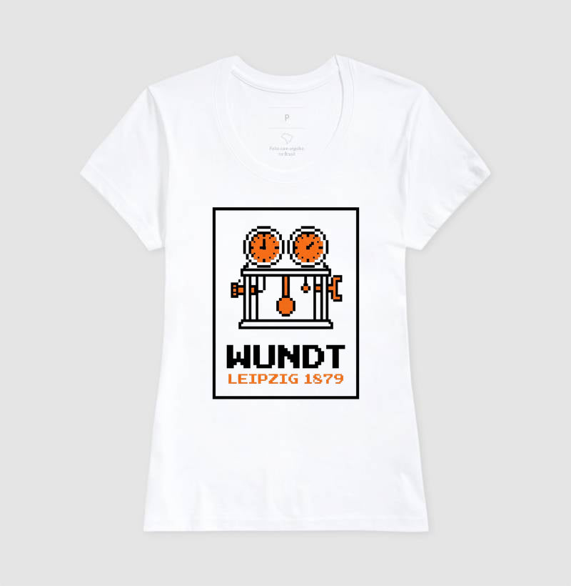Camiseta Psicologia "Wundt: Leipzig 1879" | 8-Bit Pixel Art