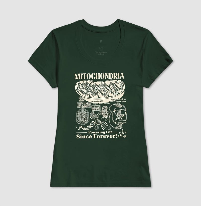 Camiseta "Mitochondria: Powering Life" | A Usina de Força da Vida