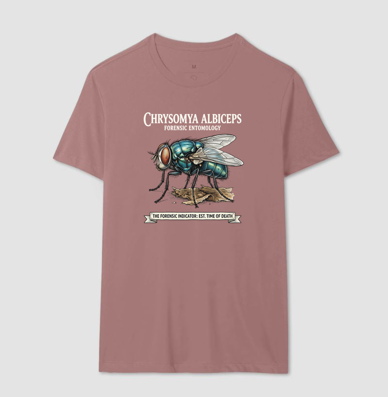 Camiseta Entomologia Forense - Chrysomya Albiceps (Est. Time of Death) | Graphic Tee