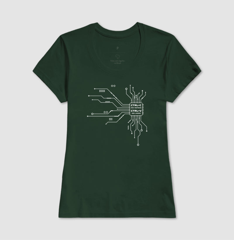 Camiseta Perícia Digital "CTRL+C nos Vestígios" | O Microchip do Laudo