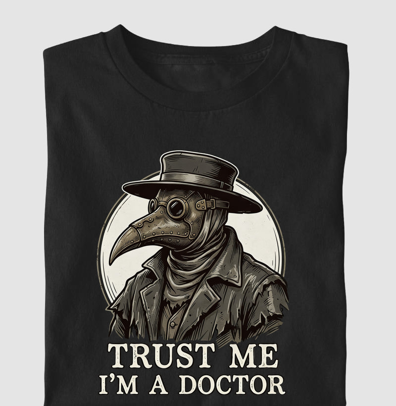 Camiseta Medicina Legal "Plague Doctor" | O Último Diagnóstico