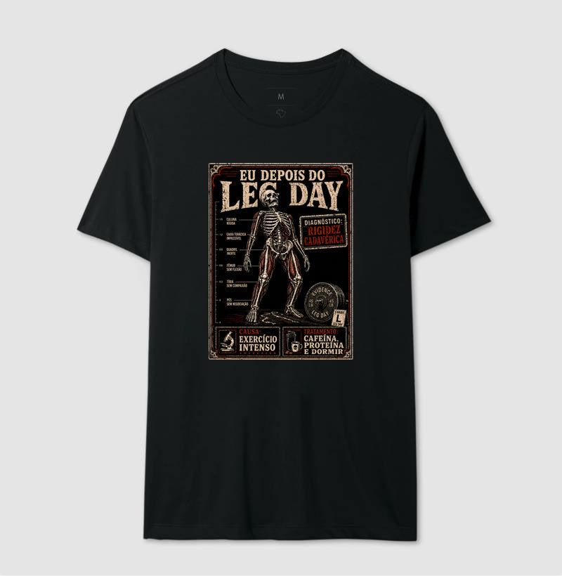 Camiseta "Diagnóstico: Rigidez Cadavérica" | O Verdadeiro Pós Leg Day