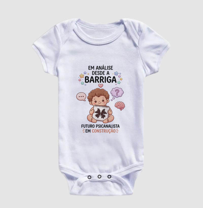 Body Infantil Psicanálise "Em Análise Desde a Barriga" | Futuro Psicanalista em Construção