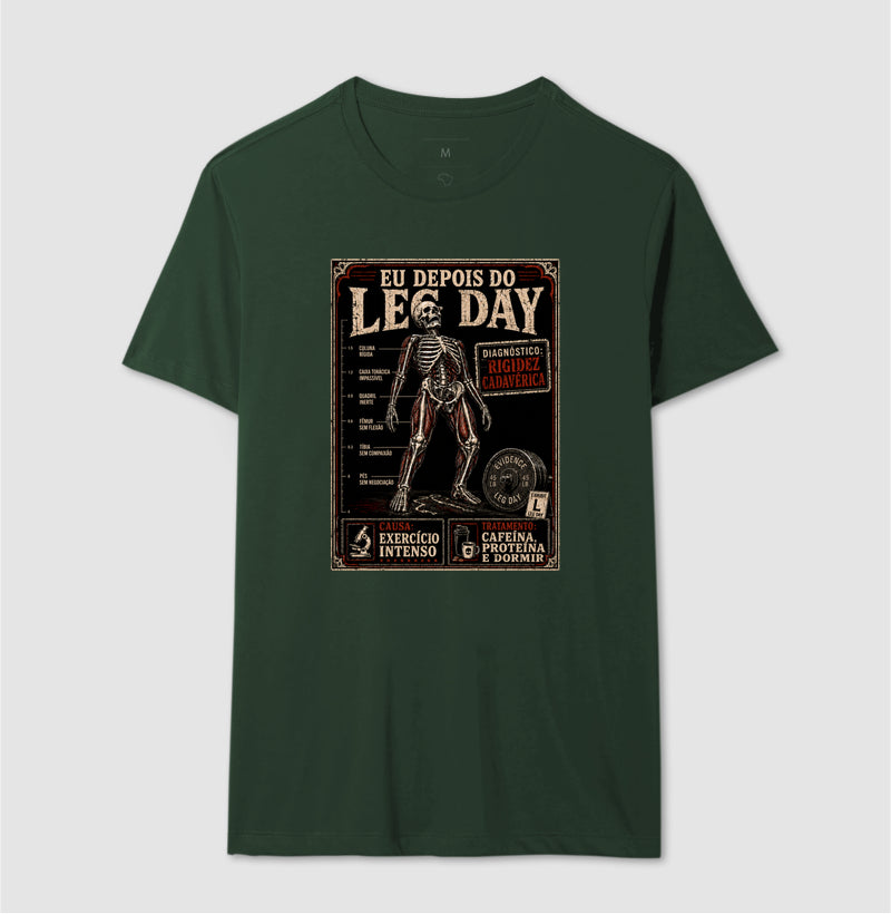 Camiseta "Diagnóstico: Rigidez Cadavérica" | O Verdadeiro Pós Leg Day
