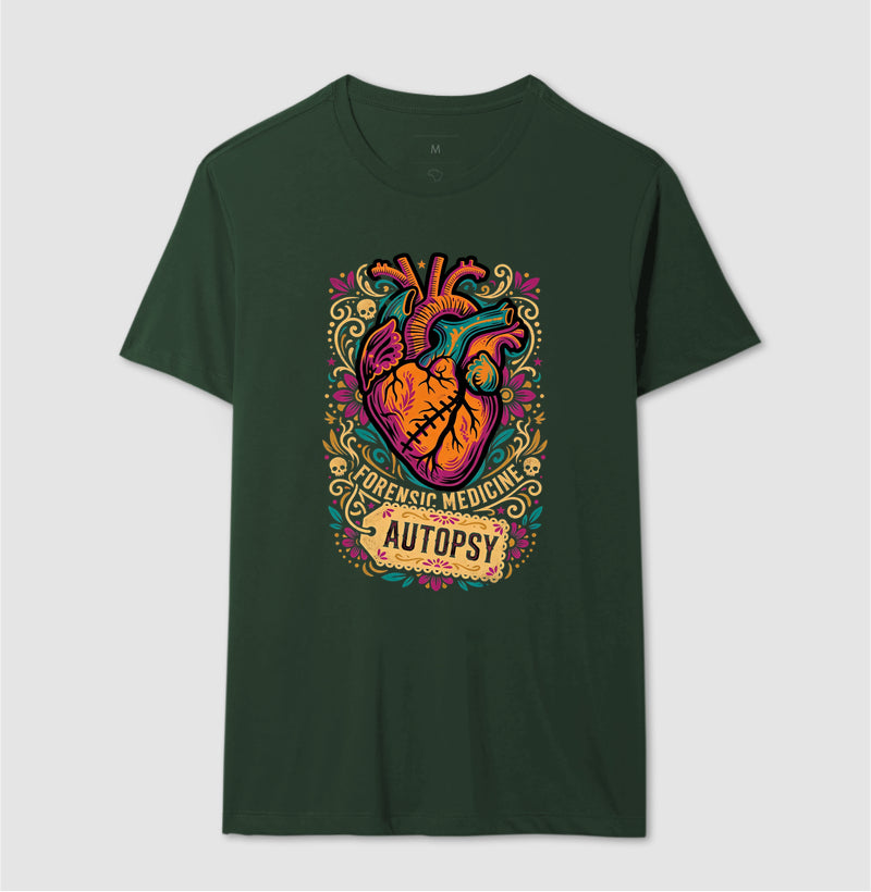 Camiseta Medicina Legal "Autopsy" | A Arte da Patologia Forense