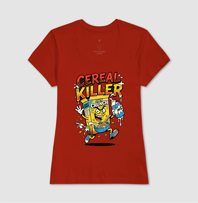 Camiseta Cereal Killer: Trocadilho de Cereal - Pop Art HQ