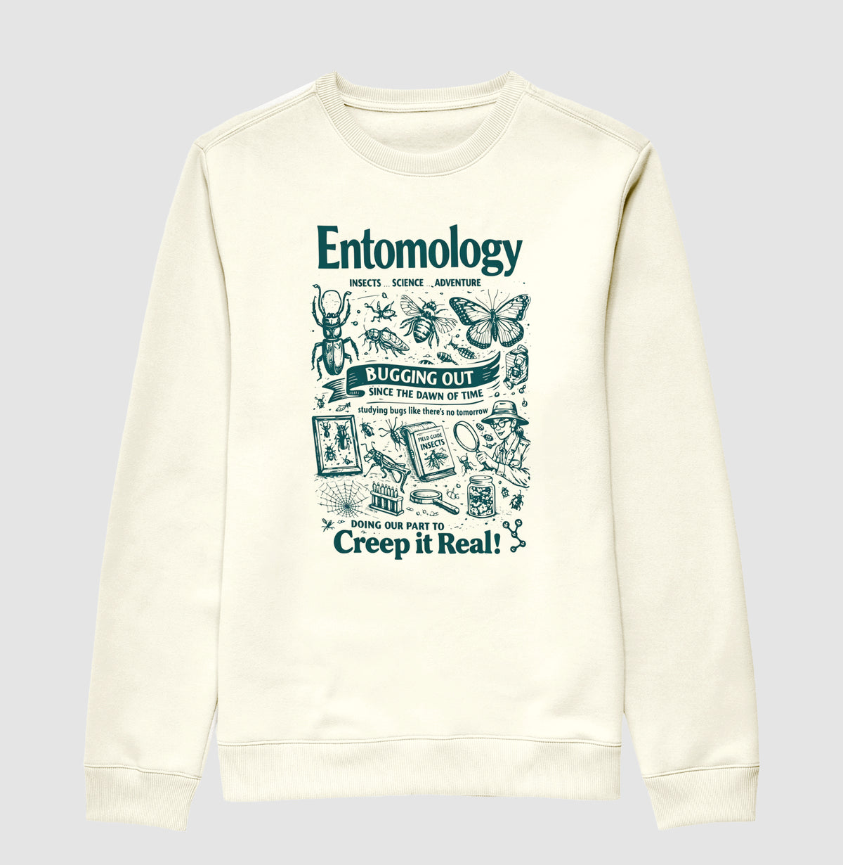 Suéter Moletom "Entomology: Creep It Real" | A Ciência dos Insetos