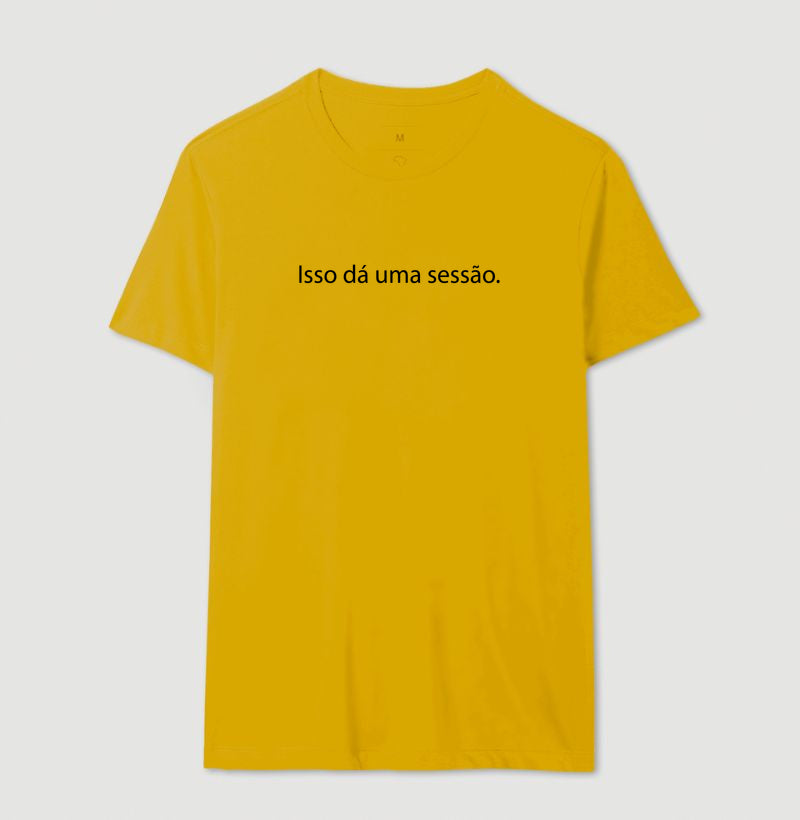 Camiseta "Isso Dá Uma Sessão" | Humor & Minimalismo Clínico