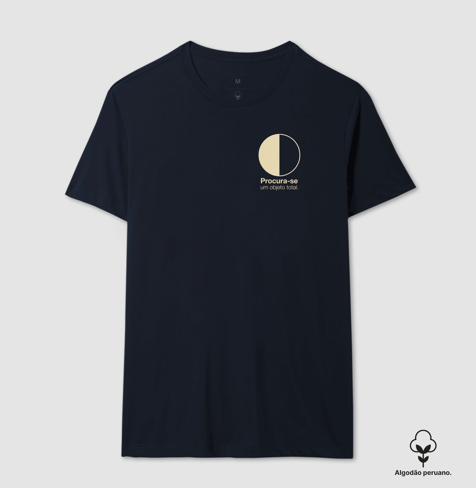 Camiseta Algodão Peruano Psicanálise Melanie Klein - Procura-se um Objeto Total | Minimalista Geométrica