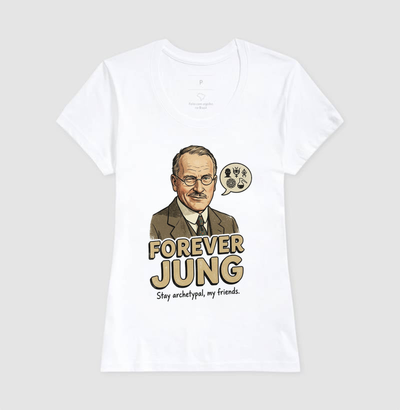 Camiseta Psicanalítica Carl Jung - Forever Jung (Archetypal) | Pop Art Vintage