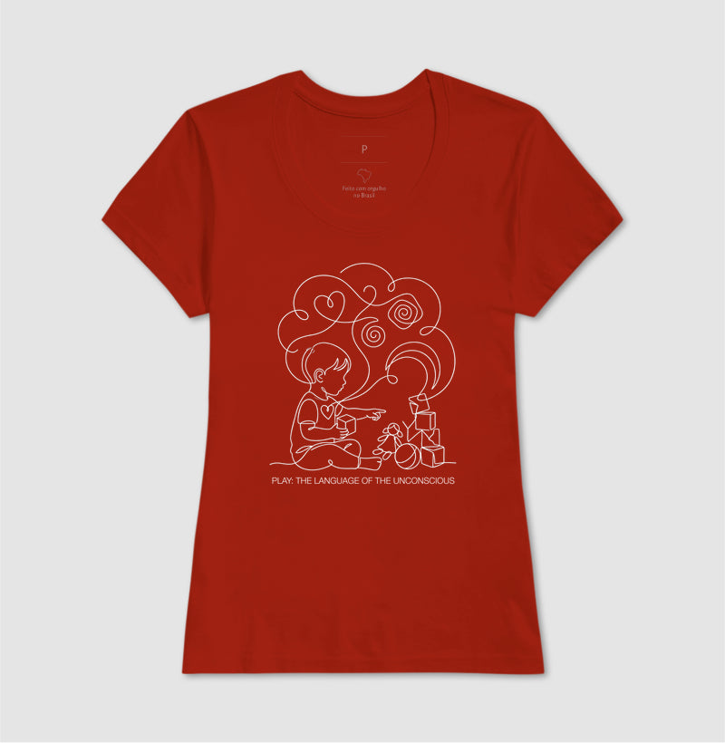 Camiseta Psicanálise Melanie Klein - A Linguagem do Brincar (Play: the language of the unconscious)  | Ilustração Contínua