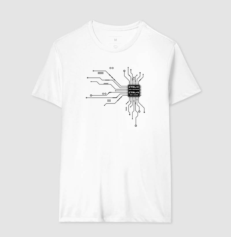 Camiseta Perícia Digital "CTRL+C nos Vestígios" | O Microchip do Laudo