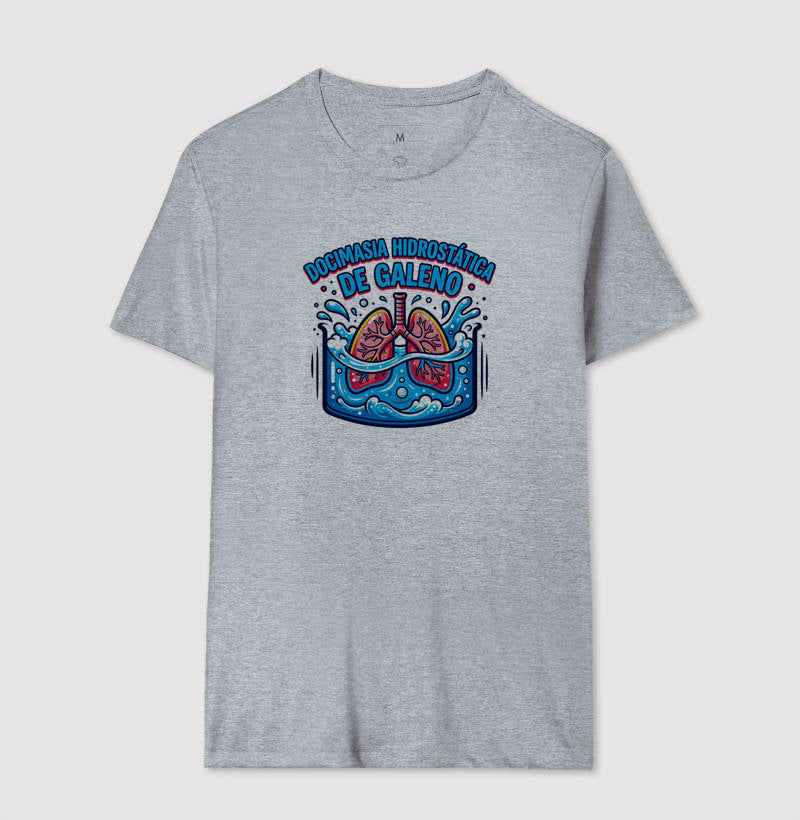 Camiseta Medicina Legal "Docimasia de Galeno" | O Teste do Primeiro Fôlego