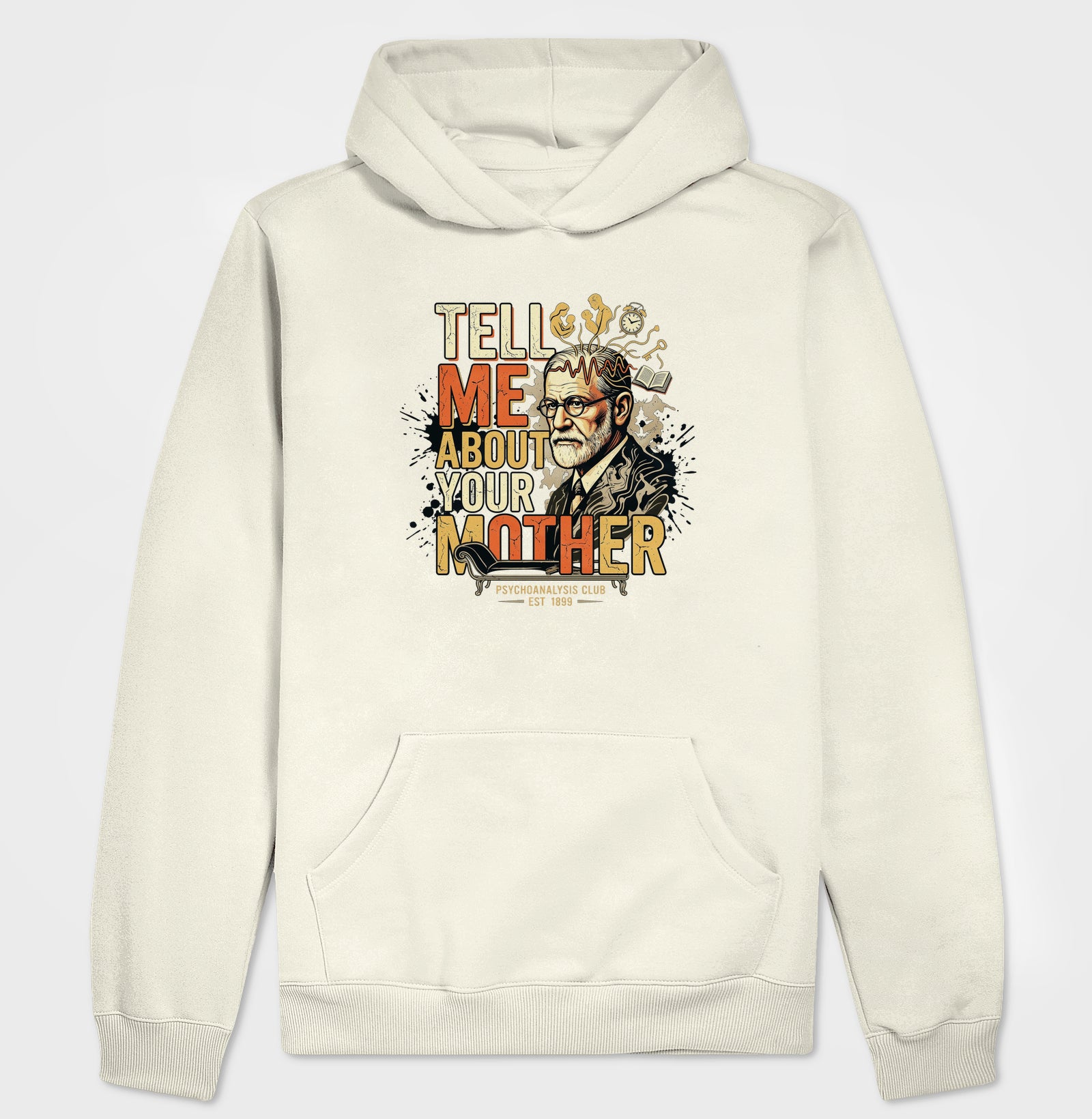 Hoodie Moletom Psicanálise Freud - Tell Me About Your Mother | Vintage