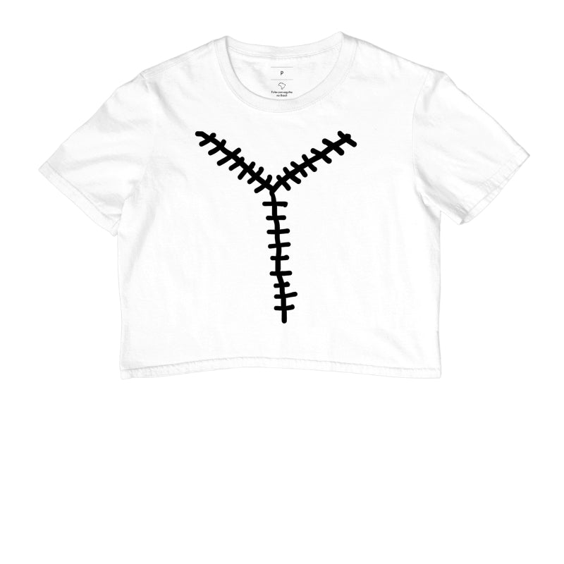 Camiseta Cropped Forense - A Incisão em Y (Medicina Legal) | Minimalista Dark