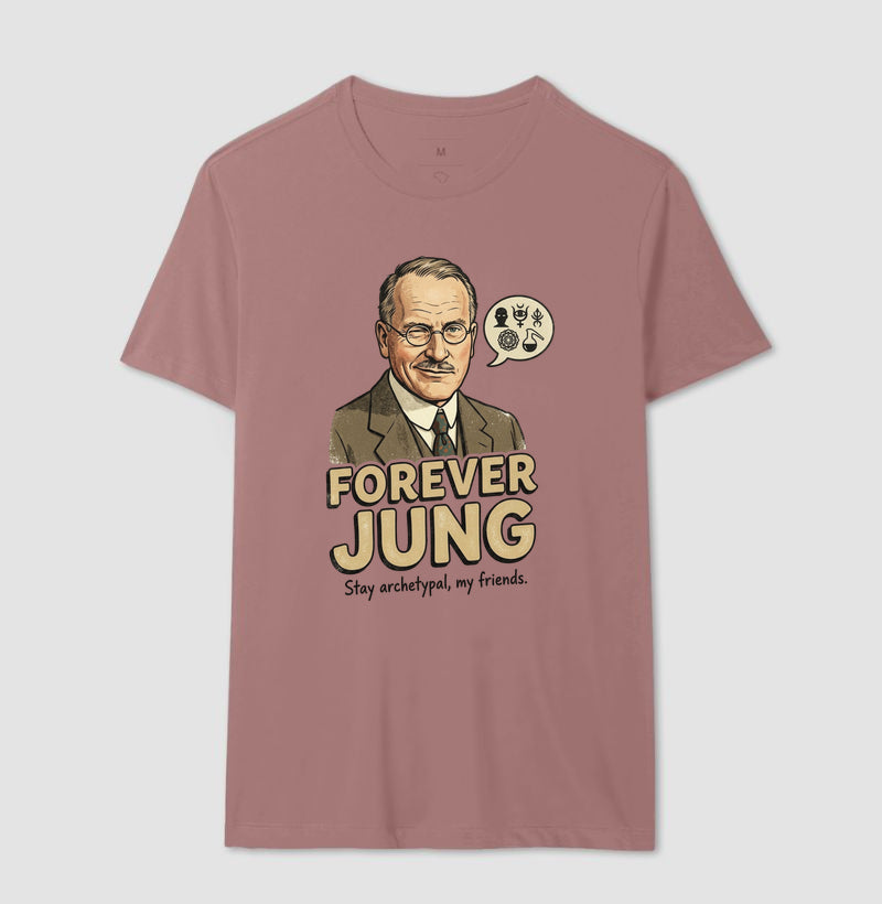 Camiseta Psicanalítica Carl Jung - Forever Jung (Archetypal) | Pop Art Vintage