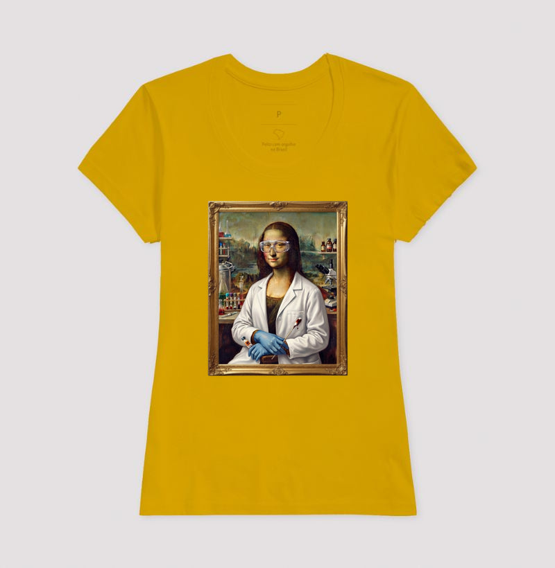 Camiseta "Mona Lisa Perita" | A Gioconda no Laboratório Forense