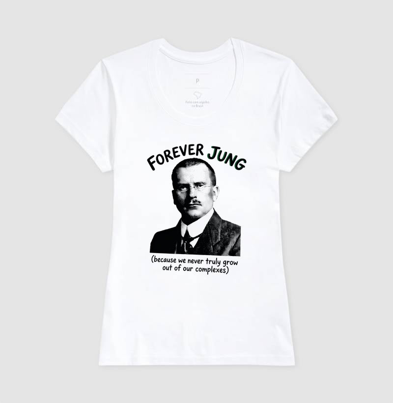 Camiseta Psicanalítica Carl Jung - Forever Jung (Complexes) | Retrô Noir