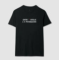 Camiseta "Entre Desejo e a Paternidade" | Estampa com Nó Borromeano