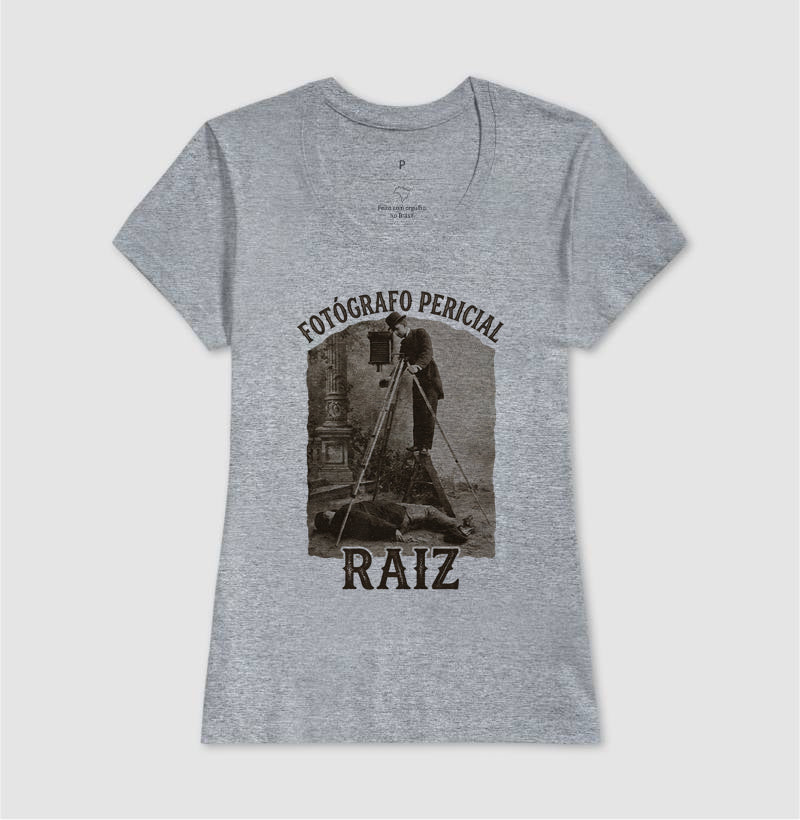 Camiseta "Fotógrafo Pericial Raiz" | Homenagem Vintage