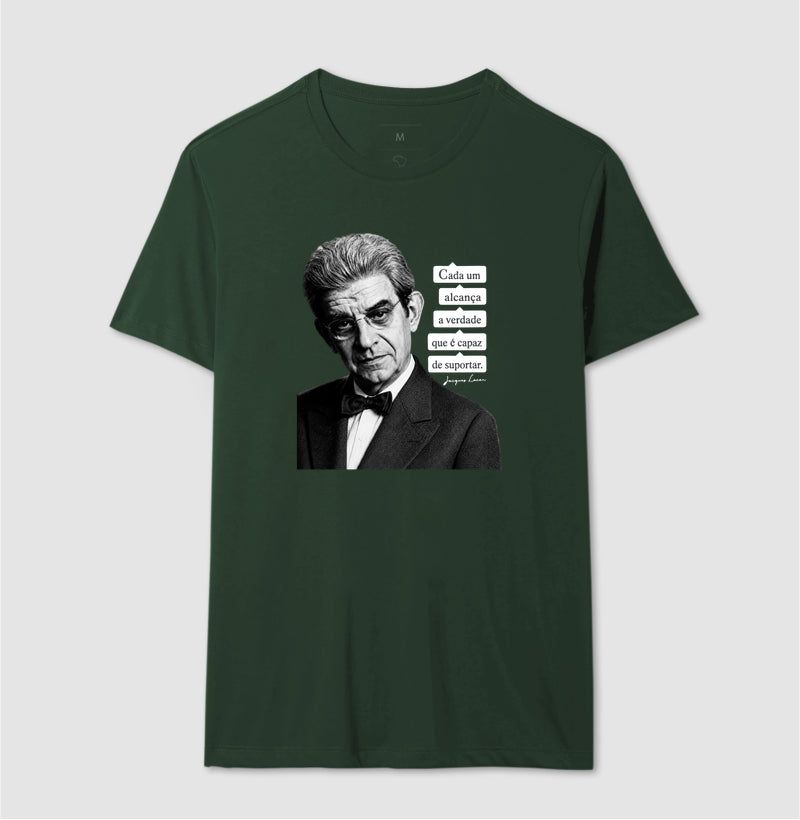 Camiseta Psicanálise Lacan | "Cada Um Alcança a Verdade que é Capaz de Suportar"
