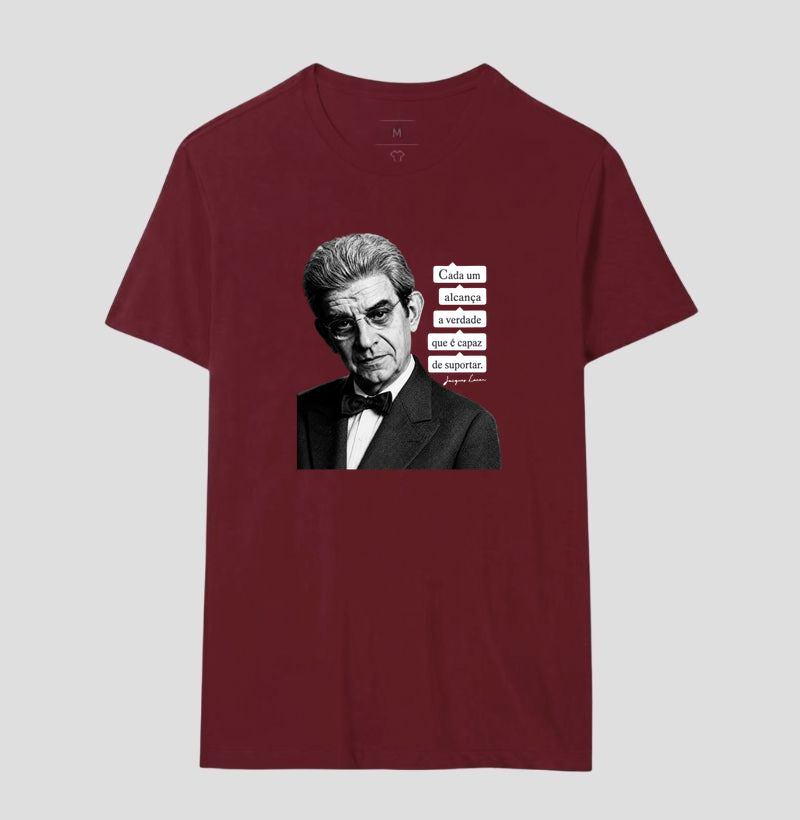 Camiseta Psicanálise Lacan | "Cada Um Alcança a Verdade que é Capaz de Suportar"